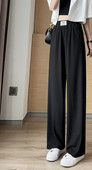 Γυναικείο φαρδύ παντελόνι με ψηλή μέση και τσέπη