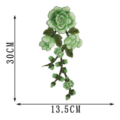 Lill Õmble plaastrid rõivastele Tikitud rõivas aplikatsioon tikand plaaster riided Cheongsam DIY Aksessuaar