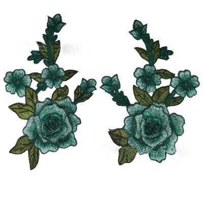 Lill Õmble plaastrid rõivastele Tikitud rõivas aplikatsioon tikand plaaster riided Cheongsam DIY Aksessuaar