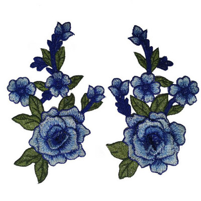 Lill Õmble plaastrid rõivastele Tikitud rõivas aplikatsioon tikand plaaster riided Cheongsam DIY Aksessuaar