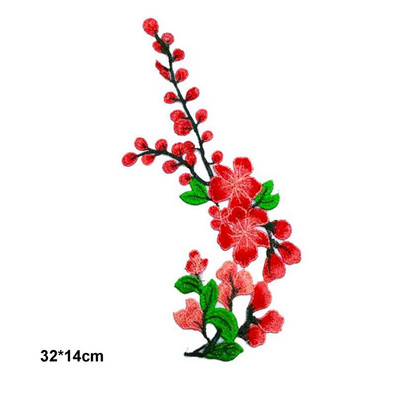 Lill Õmble plaastrid rõivastele Tikitud rõivas aplikatsioon tikand plaaster riided Cheongsam DIY Aksessuaar