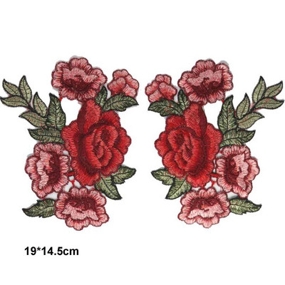 Lill Õmble plaastrid rõivastele Tikitud rõivas aplikatsioon tikand plaaster riided Cheongsam DIY Aksessuaar