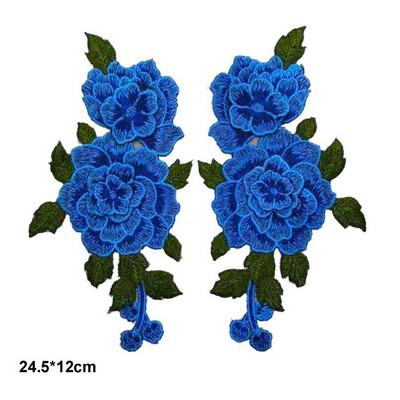 Lill Õmble plaastrid rõivastele Tikitud rõivas aplikatsioon tikand plaaster riided Cheongsam DIY Aksessuaar