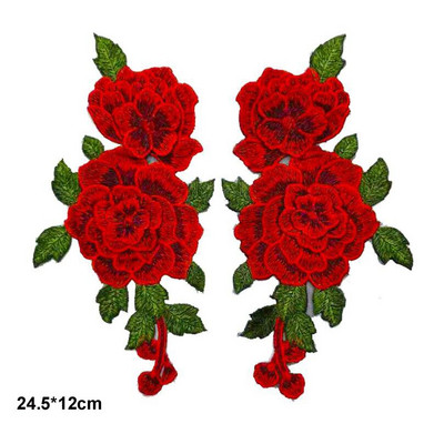 Lill Õmble plaastrid rõivastele Tikitud rõivas aplikatsioon tikand plaaster riided Cheongsam DIY Aksessuaar