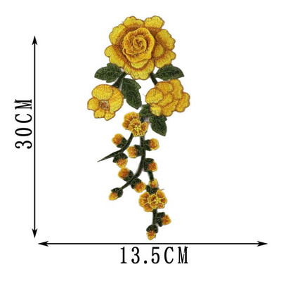 Lill Õmble plaastrid rõivastele Tikitud rõivas aplikatsioon tikand plaaster riided Cheongsam DIY Aksessuaar