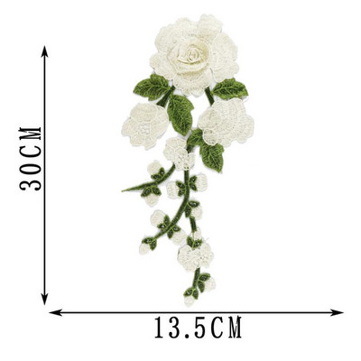 Lill Õmble plaastrid rõivastele Tikitud rõivas aplikatsioon tikand plaaster riided Cheongsam DIY Aksessuaar