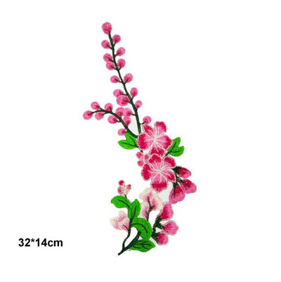 Lill Õmble plaastrid rõivastele Tikitud rõivas aplikatsioon tikand plaaster riided Cheongsam DIY Aksessuaar