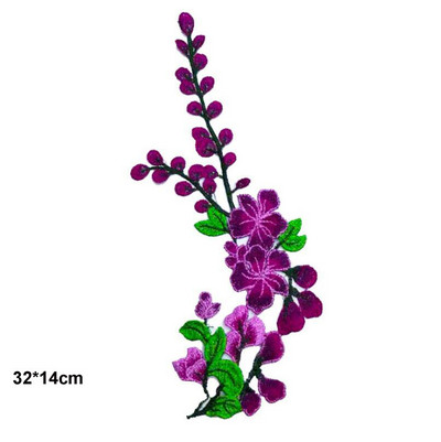 Lill Õmble plaastrid rõivastele Tikitud rõivas aplikatsioon tikand plaaster riided Cheongsam DIY Aksessuaar