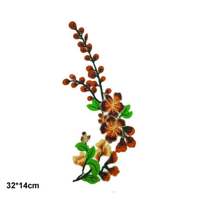 Lill Õmble plaastrid rõivastele Tikitud rõivas aplikatsioon tikand plaaster riided Cheongsam DIY Aksessuaar