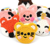 24 tk Multifilmid Loomad Villane lõng Tikand Plaastrid Aplikatsioonid Ise isetegemise jaoks Peakatted Juuksenõel Rõivakott Käsitöö Dekoratsioonitarvikud