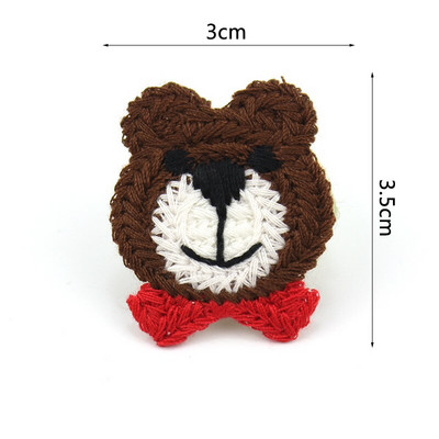 24 tk Multifilmid Loomad Villane lõng Tikand Plaastrid Aplikatsioonid Ise isetegemise jaoks Peakatted Juuksenõel Rõivakott Käsitöö Dekoratsioonitarvikud