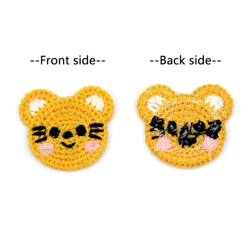 24vnt Animaciniai filmukai Gyvūnai Vilnoniai verpalai Siuvinėjimai Pleistrai Aplikacijos, skirtos „pasidaryk pats“ galvos apdangalams, plaukų segtukai, drabužių krepšiai, amatai, dekoro priedai