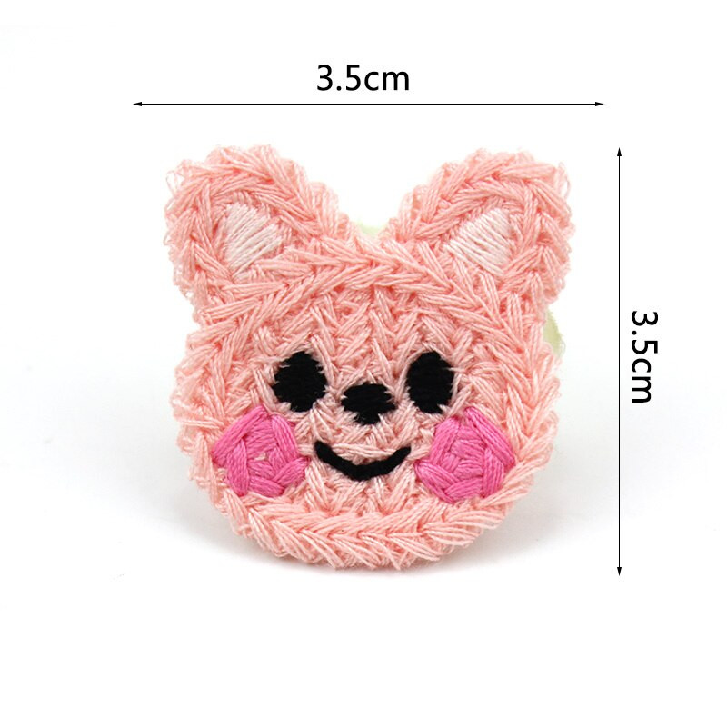 24vnt Animaciniai filmukai Gyvūnai Vilnoniai verpalai Siuvinėjimai Pleistrai Aplikacijos, skirtos „pasidaryk pats“ galvos apdangalams, plaukų segtukai, drabužių krepšiai, amatai, dekoro priedai