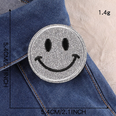 Smiley έκφραση Ρούχα Κέντημα Patch Απλικέ Diy Ράψιμο Διακοσμητικά μπαλώματα σιδερώματος για T-Shirt Ρίγες Αυτοκόλλητα Ρούχα