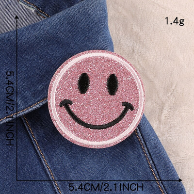 Smiley έκφραση Ρούχα Κέντημα Patch Απλικέ Diy Ράψιμο Διακοσμητικά μπαλώματα σιδερώματος για T-Shirt Ρίγες Αυτοκόλλητα Ρούχα