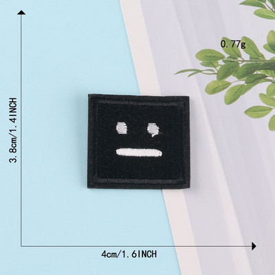 Smiley έκφραση Ρούχα Κέντημα Patch Απλικέ Diy Ράψιμο Διακοσμητικά μπαλώματα σιδερώματος για T-Shirt Ρίγες Αυτοκόλλητα Ρούχα