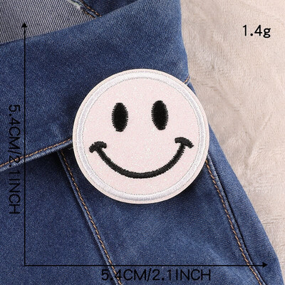 Smiley έκφραση Ρούχα Κέντημα Patch Απλικέ Diy Ράψιμο Διακοσμητικά μπαλώματα σιδερώματος για T-Shirt Ρίγες Αυτοκόλλητα Ρούχα