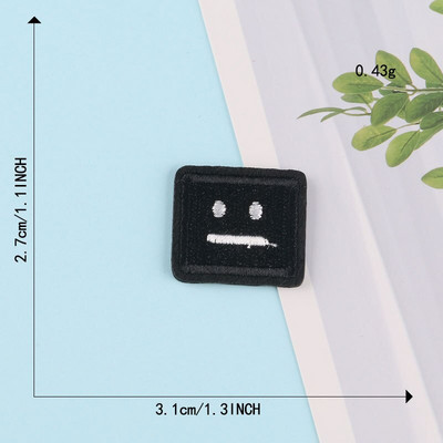 Smiley έκφραση Ρούχα Κέντημα Patch Απλικέ Diy Ράψιμο Διακοσμητικά μπαλώματα σιδερώματος για T-Shirt Ρίγες Αυτοκόλλητα Ρούχα