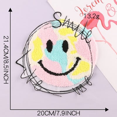 Smiley έκφραση Ρούχα Κέντημα Patch Απλικέ Diy Ράψιμο Διακοσμητικά μπαλώματα σιδερώματος για T-Shirt Ρίγες Αυτοκόλλητα Ρούχα