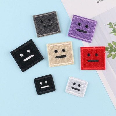 Smiley έκφραση Ρούχα Κέντημα Patch Απλικέ Diy Ράψιμο Διακοσμητικά μπαλώματα σιδερώματος για T-Shirt Ρίγες Αυτοκόλλητα Ρούχα