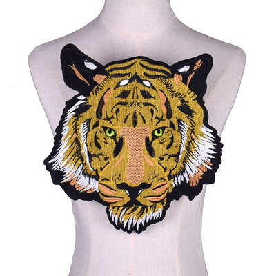 Dragon Tiger Wolf Punk Biker Plāksteris gludeklis uz izšūtām drēbēm Plāksteris apģērbam Uzlīmes Apģērbu apģērbu aksesuāri