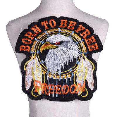 Dragon Tiger Wolf Punk Biker Plāksteris gludeklis uz izšūtām drēbēm Plāksteris apģērbam Uzlīmes Apģērbu apģērbu aksesuāri
