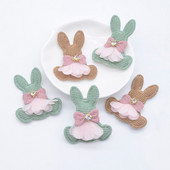 10 tk 38*45mm jänesvõrk Rhinestone aplikatsioon isetegemiseks riided müts peakatted käsitöö kindad säärised sokid õmblemine dekoratiivplaastrid