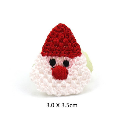 25τμχ μάλλινο νήμα κέντημα Χριστουγεννιάτικο δέντρο Santa Patches Απλικές DIY Φεστιβάλ Χειροτεχνία Διακόσμηση Αξεσουάρ κεφαλής