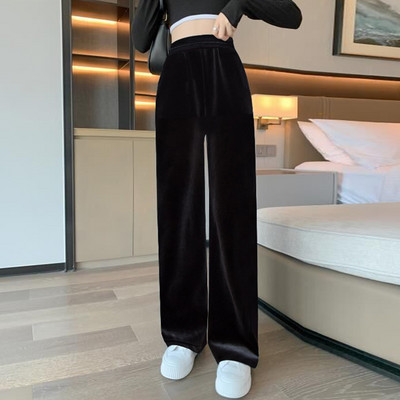 Γυναικείο casual ψηλόμεσο κοτλέ παντελόνι