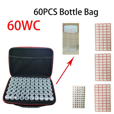 60 tk pudeliteemantvärvimiskottide komplektid kvaliteetse vedelikuga suletud pudeli tasuta kohaletoimetamise kleebis eeterlike õlide vedela pulbri karp