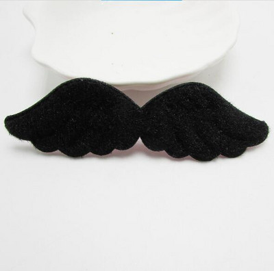 40 τμχ/παρτίδα 10,5x3,5 εκ. Μικτές γεμισμένες γούνινες τσόχα σε σχήμα φτερού αγγέλου απλικέ για παιδικό μπάλωμα DIY και αξεσουάρ για μωρά