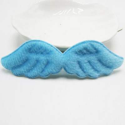 40 τμχ/παρτίδα 10,5x3,5 εκ. Μικτές γεμισμένες γούνινες τσόχα σε σχήμα φτερού αγγέλου απλικέ για παιδικό μπάλωμα DIY και αξεσουάρ για μωρά