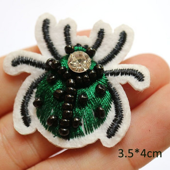 1 бр. 3D Cool Punk зашиване на цветни лепенки за якета Винтидж, бродирани парчи с кристали, апликации на гекони, лепенка за дрехи