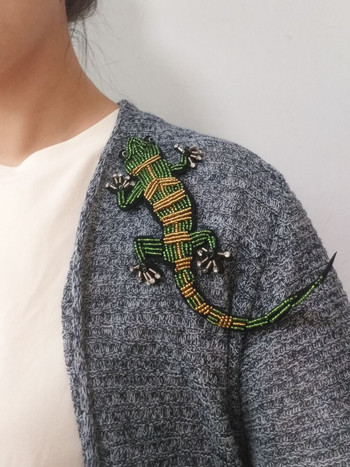 1 бр. 3D Cool Punk зашиване на цветни лепенки за якета Винтидж, бродирани парчи с кристали, апликации на гекони, лепенка за дрехи