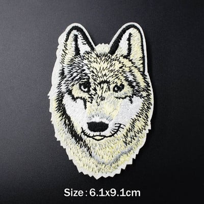 Balon Câine PISIC LUP TIHRT Insignă de bricolaj Broderie Patch Aplic haine Călcat îmbrăcăminte Accesorii pentru cusut Insigne decorative