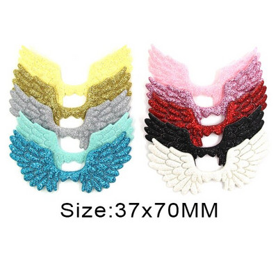 20 kom svjetlucavih pudera Krpice s krilima za odjeću Krpe za šivanje krila anđela za dodatke za pokrivala za glavu Ručno izrađene naljepnice od rukotvorina