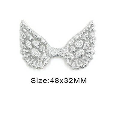 20 kom svjetlucavih pudera Krpice s krilima za odjeću Krpe za šivanje krila anđela za dodatke za pokrivala za glavu Ručno izrađene naljepnice od rukotvorina