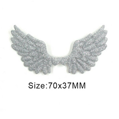 20 kom svjetlucavih pudera Krpice s krilima za odjeću Krpe za šivanje krila anđela za dodatke za pokrivala za glavu Ručno izrađene naljepnice od rukotvorina