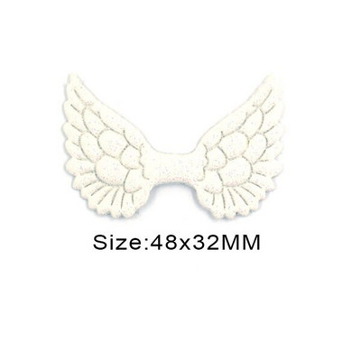 20 kom svjetlucavih pudera Krpice s krilima za odjeću Krpe za šivanje krila anđela za dodatke za pokrivala za glavu Ručno izrađene naljepnice od rukotvorina