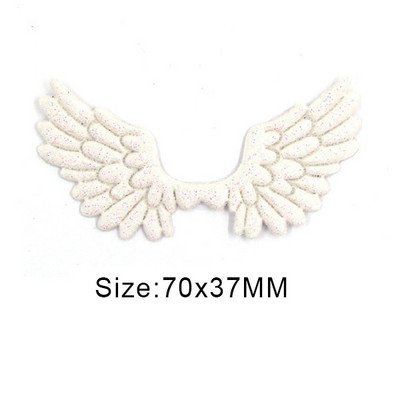 20 kom svjetlucavih pudera Krpice s krilima za odjeću Krpe za šivanje krila anđela za dodatke za pokrivala za glavu Ručno izrađene naljepnice od rukotvorina