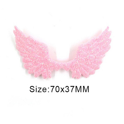 20 kom svjetlucavih pudera Krpice s krilima za odjeću Krpe za šivanje krila anđela za dodatke za pokrivala za glavu Ručno izrađene naljepnice od rukotvorina