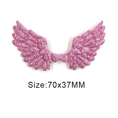 20 kom svjetlucavih pudera Krpice s krilima za odjeću Krpe za šivanje krila anđela za dodatke za pokrivala za glavu Ručno izrađene naljepnice od rukotvorina