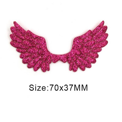 20 kom svjetlucavih pudera Krpice s krilima za odjeću Krpe za šivanje krila anđela za dodatke za pokrivala za glavu Ručno izrađene naljepnice od rukotvorina