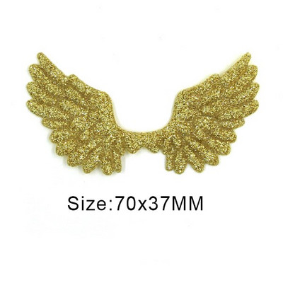 20 kom svjetlucavih pudera Krpice s krilima za odjeću Krpe za šivanje krila anđela za dodatke za pokrivala za glavu Ručno izrađene naljepnice od rukotvorina