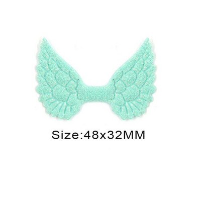 20 kom svjetlucavih pudera Krpice s krilima za odjeću Krpe za šivanje krila anđela za dodatke za pokrivala za glavu Ručno izrađene naljepnice od rukotvorina