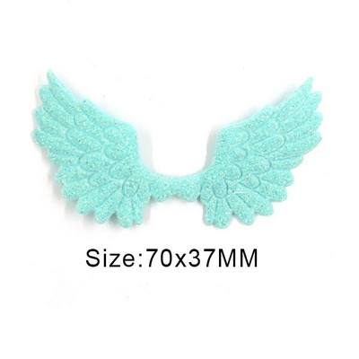 20 kom svjetlucavih pudera Krpice s krilima za odjeću Krpe za šivanje krila anđela za dodatke za pokrivala za glavu Ručno izrađene naljepnice od rukotvorina