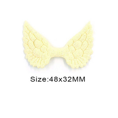 20 kom svjetlucavih pudera Krpice s krilima za odjeću Krpe za šivanje krila anđela za dodatke za pokrivala za glavu Ručno izrađene naljepnice od rukotvorina