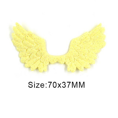 20 kom svjetlucavih pudera Krpice s krilima za odjeću Krpe za šivanje krila anđela za dodatke za pokrivala za glavu Ručno izrađene naljepnice od rukotvorina