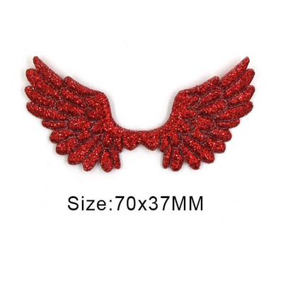 20 kom svjetlucavih pudera Krpice s krilima za odjeću Krpe za šivanje krila anđela za dodatke za pokrivala za glavu Ručno izrađene naljepnice od rukotvorina