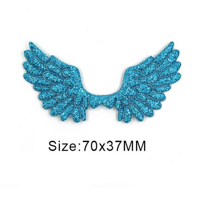 20 kom svjetlucavih pudera Krpice s krilima za odjeću Krpe za šivanje krila anđela za dodatke za pokrivala za glavu Ručno izrađene naljepnice od rukotvorina